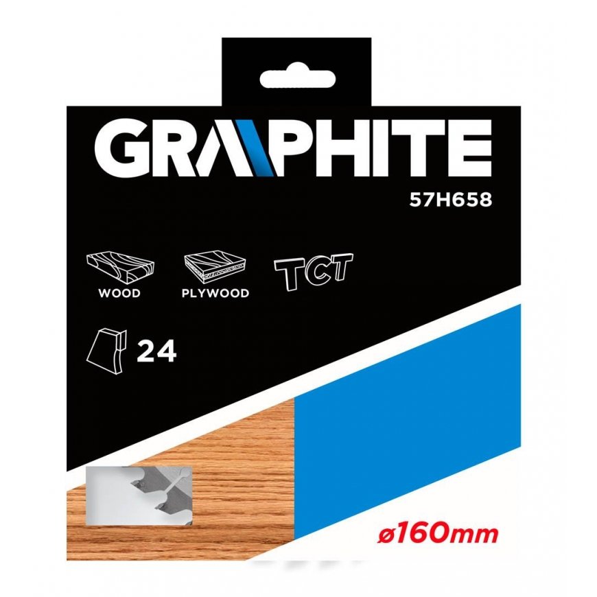 GRAPHITE Circular saw blade, Widia, 160 x 30 mm, 24 teeth – 4