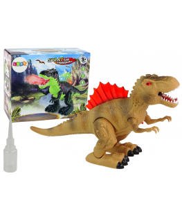 Lean Cars Dinosaur Fire Breathing Steam Lantern Battery Pack Brown