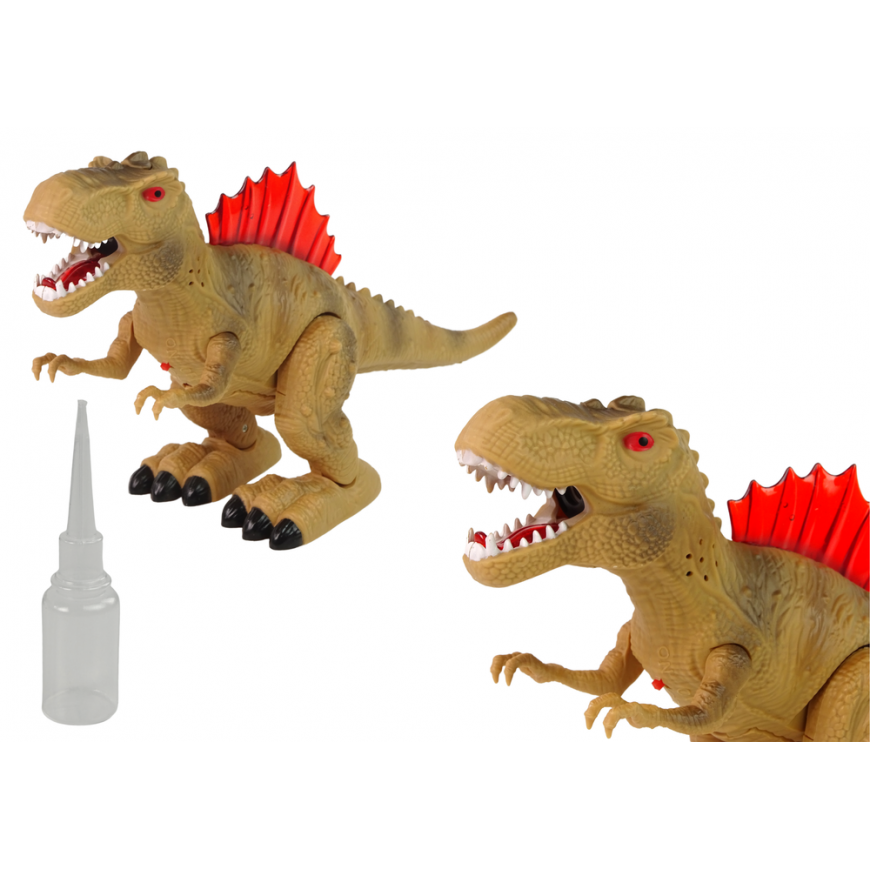 Lean Cars Dinosaur Fire Breathing Steam Lantern Battery Pack Brown – 3