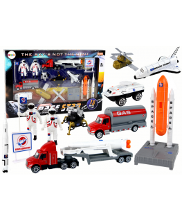 Lean Cars Set of Figures Space Truck Rocket 15 El.