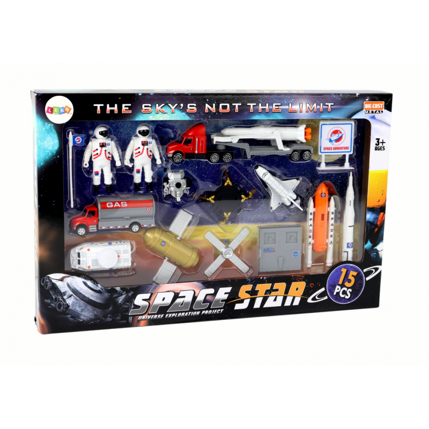 Lean Cars Set of Figures Space Truck Rocket 15 El. – 5