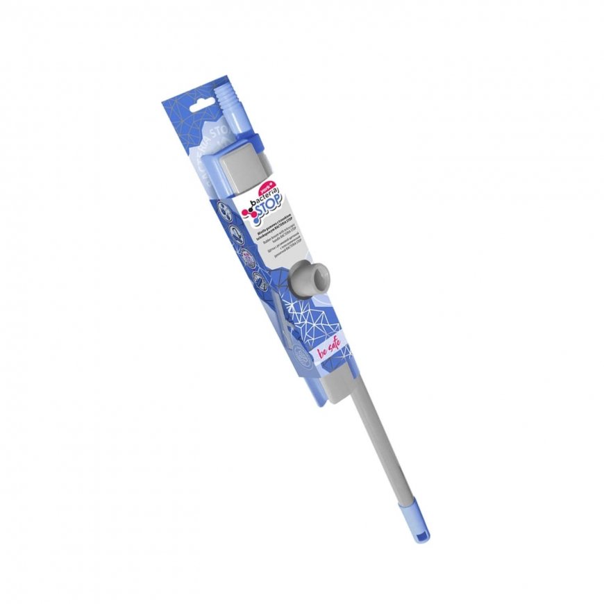 York Grīdas birste ar gumijas sariem, teleskopiskais rokturis BACTERIA STOP – 2