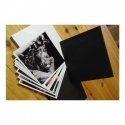 Photo frame Fujifilm Scrapbook, white hard cover, black adhesive sheets, 15x15 cm, (10 sheets)
