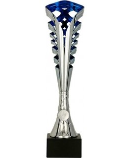 Detail Silver-blue plastic cup