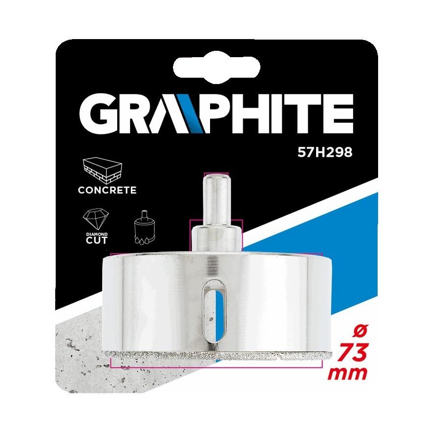 Graphite Grafitinis deimantinis skylių pjūklas 73 mm plytelėms 57H298 – 3