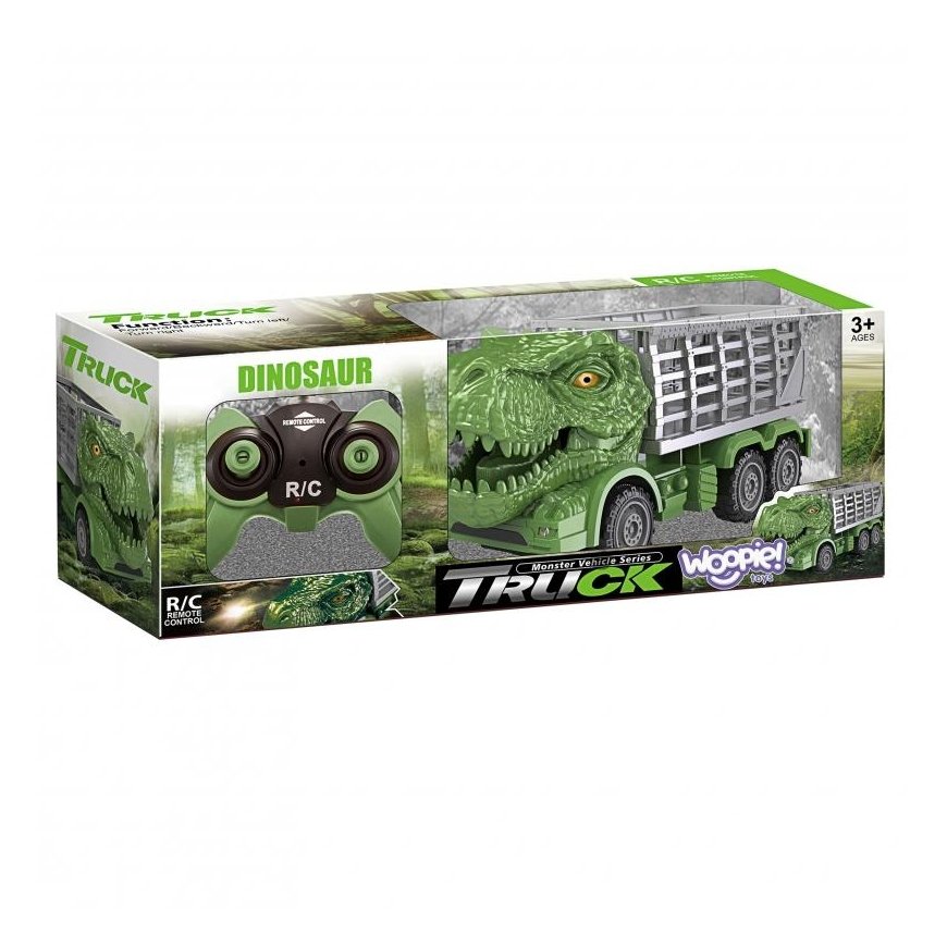 WOOPIE RC Car Dinosaur RC Car Green + Figure – 2