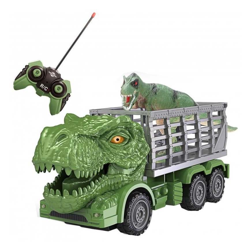 WOOPIE RC Car Dinosaur RC Car Green + Figure – 3