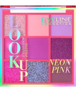 Eveline Cosmetics Eveline EVELINE_Look Up Neon Pink palette of 9 eye shadows, 10.8 g