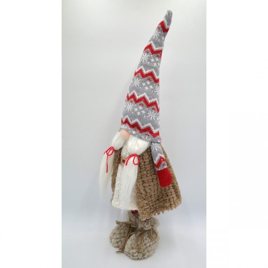 Saska Garden gnome with belt 17x10x59cm