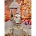Saska Garden gnome with belt 17x10x59cm Saska Garden gnome with belt 17x10x59cm