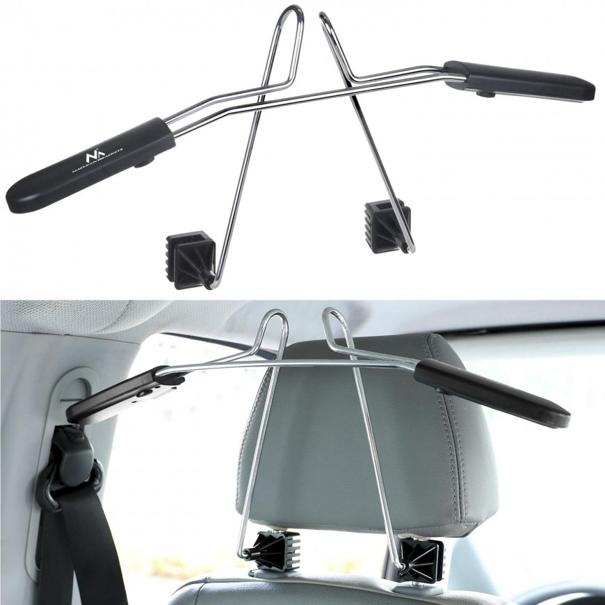 MACLEAN MC-870 Universal Car Hanger for Headrest Seat Holder Car Coat Rack Black – 3