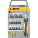 Topex Screwdriver bits and handle sockets, set of 29