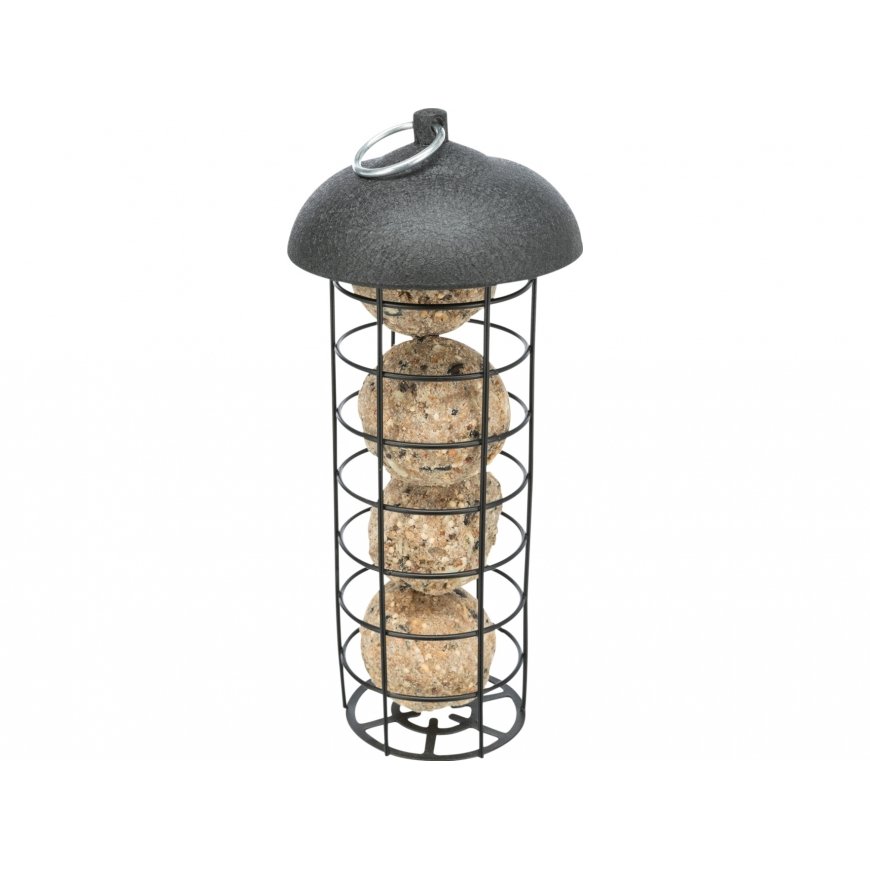 Trixie Fat Ball Feeder, 10 × 21 cm, Black