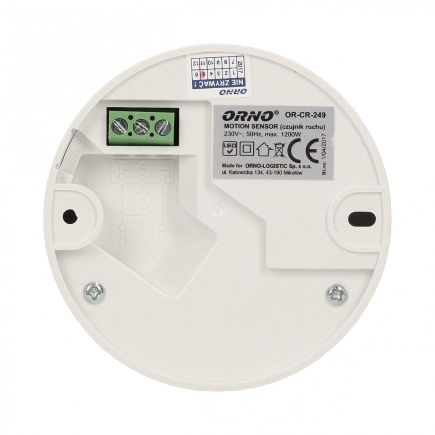 Orno Motion sensor MINI 360° IP20 (OR-CR-249) – 4