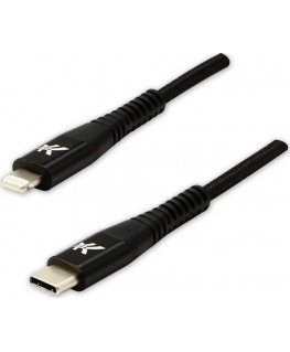 USB cable Logo USB-C - Lightning 2 m Black