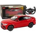 Automobilis R/C Bmw X6 M 1:14 Rastar Raudona Automobilis R/C Bmw X6 M 1:14 Rastar Raudona