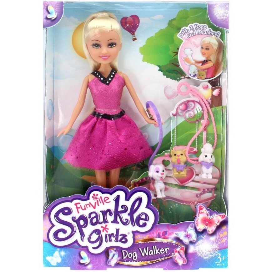 SPARKLE GIRLZ doll with puppy, 10065 – 2