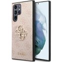 Guess Case for Samsung Galaxy S23 Ultra GUHCS23L4GMGPI Pink Hard Case 4G Large Metal Logo Guess Case for Samsung Galaxy S23 Ultra GUHCS23L4GMGPI Pink Hard Case 4G Large Metal Logo
