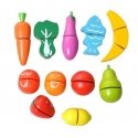 Ikonka Wooden vegetable cutting in a bucket Ikonka Wooden vegetable cutting in a bucket
