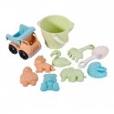 WOOPIE Green Set for sand bucket with car 11 el. BIOLOGICAL MATERIAL WOOPIE Green Set for sand bucket with car 11 el. BIOLOGICAL MATERIAL