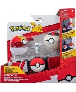 Jazwares Figūrėlė Pokemon: Pas Clip 'N' Go Pokeball Premium + Machop