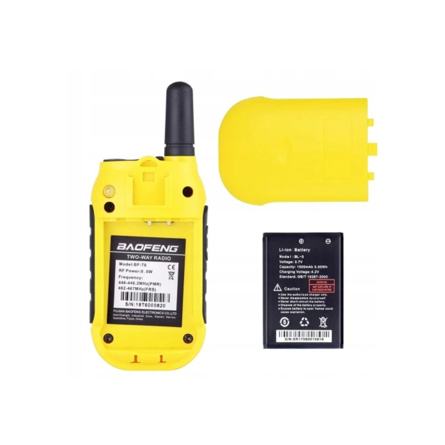 Walkie-Talkie Baofeng BF-T6 Panda Yellow – 5