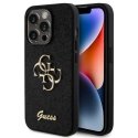Case Guess Apple iPhone 15 Pro Fixed Glitter 4G Metal Logo Case Black