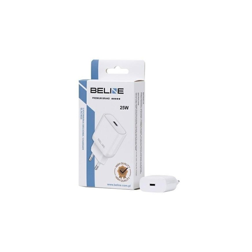 Beline Network charger 25W GaN USB-C PD 3.0 without cable, white