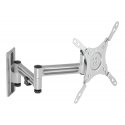 Deltaco ARM-0267 подставка / крепление для мониторов 109,2 cm (43") Серебристый Стена