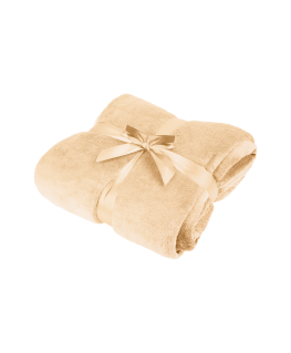 Fleece blanket 200x220 cm TEESA - cream