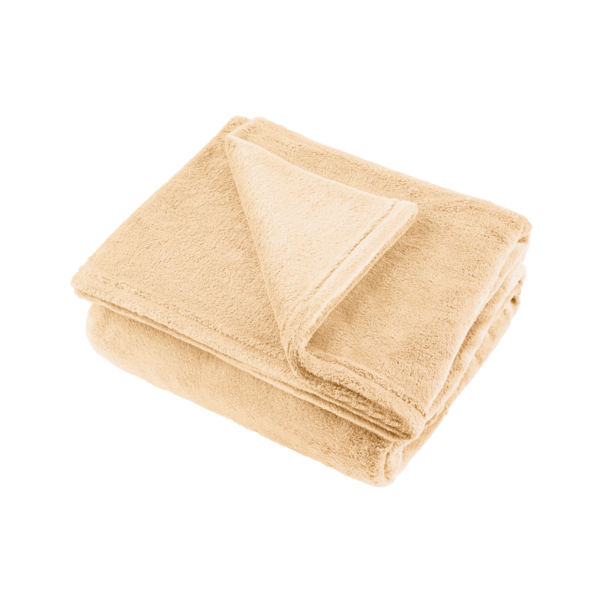 Fleece antklodė 200x220 cm TEESA - kreminė – 2