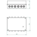 Elektro-Plast Hermetic surface mounted box empty 213 x 303 x 125mm IP55 white (PK-9 0253-00)