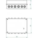 Elektro-Plast Hermetic surface mounted box empty 213 x 303 x 125mm IP55 white (PK-9 0253-00)