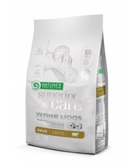 Nature's Protection Superior Care White Dogs ėriena Adult Small and Mini Breeds 1.5kg, mažų ir labai mažų veislių suaugusių balt
