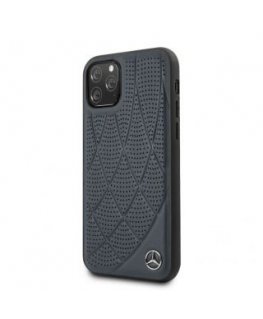 Mercedes-Benz Apple iPhone 11 Pro Quilted Genyine Leather Blue