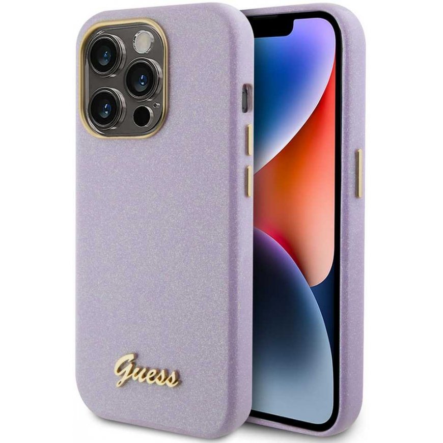 Guess PU Glitter Full Wrap Case