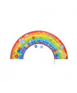 Viga Toys VIGA wooden sensory and manipulation board EDU Rainbow FSC certificate