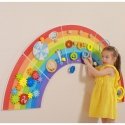 Viga Toys VIGA wooden sensory and manipulation board EDU Rainbow FSC certificate