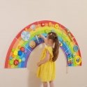 Viga Toys VIGA medinės jutimo ir manipuliavimo plokštės EDU Rainbow FSC sertifikatas Viga Toys VIGA medinės jutimo ir manipuliavimo plokštės EDU Rainbow FSC sertifikatas