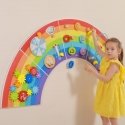 Viga Toys VIGA medinės jutimo ir manipuliavimo plokštės EDU Rainbow FSC sertifikatas Viga Toys VIGA medinės jutimo ir manipuliavimo plokštės EDU Rainbow FSC sertifikatas