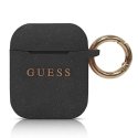 Guess case for AirPods GUACCSILGLBK black silicone