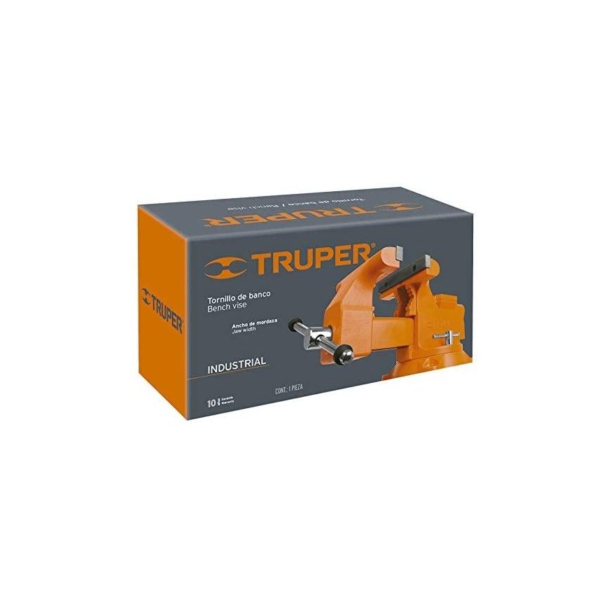 Locksmith's clamps, HEAVY DUTY 125mm 17kg. 360° rotatable. Interchangeable lips Truper® – 3
