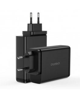 Choetech charger GaN 140W 4 ports (2x USB C, 2x USB) black (PD6005)