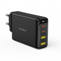 Choetech charger GaN 140W 4 ports (2x USB C, 2x USB) black (PD6005) Choetech charger GaN 140W 4 ports (2x USB C, 2x USB) black (PD6005)