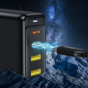 Choetech charger GaN 140W 4 ports (2x USB C, 2x USB) black (PD6005) Choetech charger GaN 140W 4 ports (2x USB C, 2x USB) black (PD6005)
