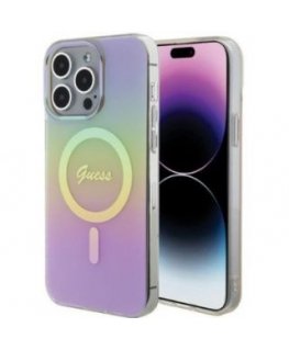 Guess Apple iPhone 15 Pro HC IML MAGSAFE IRIDESCENT Pink
