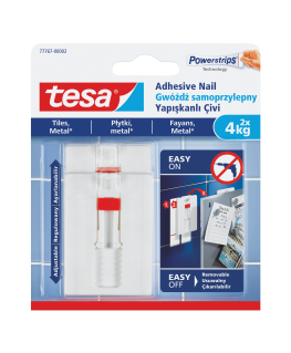 tesa Adhesive nails, 2pcs, 4kg, dp(+6pl)(h7776702)[description, black, pl]