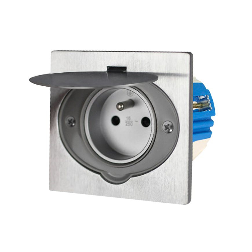 Orno Hermetic electrical outlet, IP55 stainless