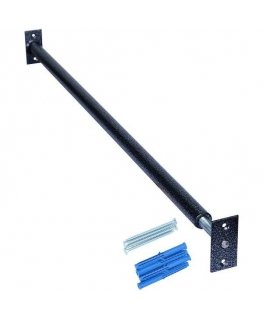 SANRO-5, dark gray, adjustable length (117-127cm), up to 130kg, is installed between the walls/door frame