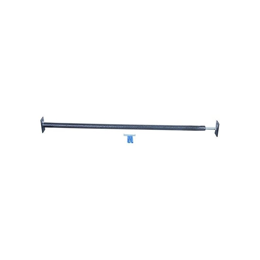 Tarp sienų/durų staktos montuojamas skersinis SANRO-5, tamsiai pilkas reguliuojamo ilgio (117-127cm), iki 130kg – 5